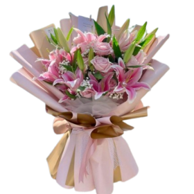 Ramo Rosas y Lilium